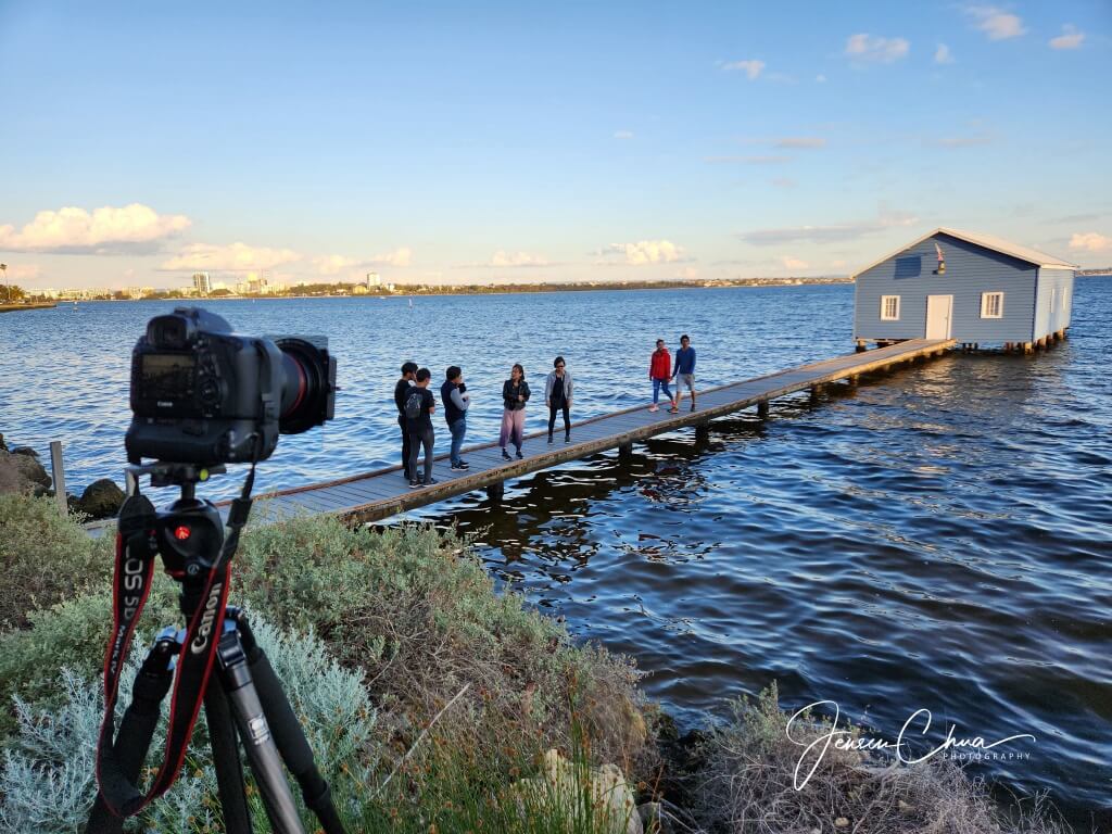 Blue Boat House in Perth