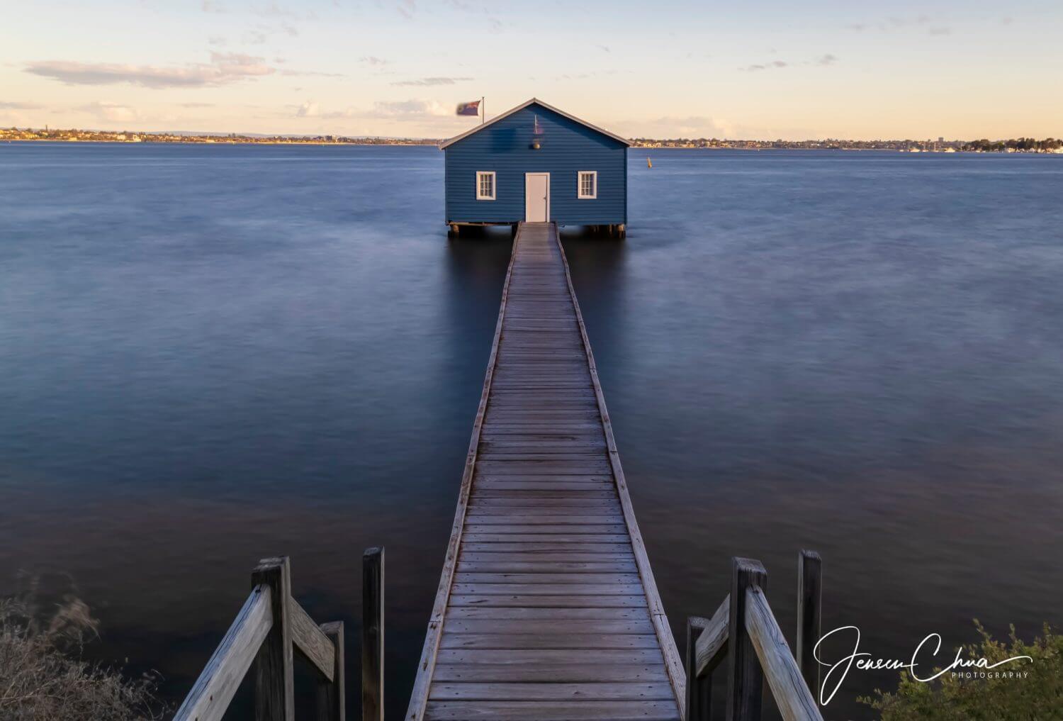 Blue Boat House in Perth